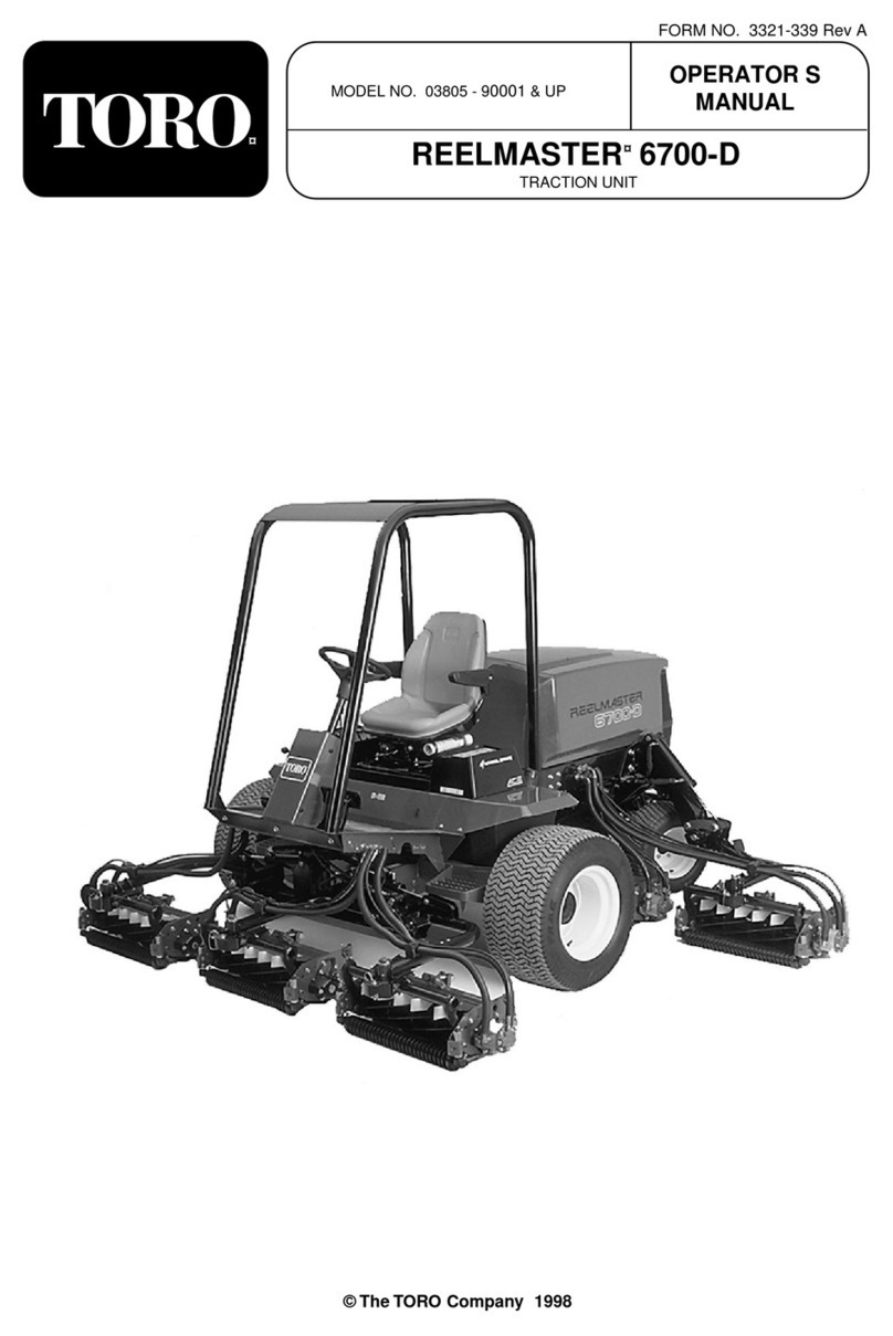 Toro REELMASTER 6700 D User manual Toro REELMASTER 6700 D User manual
