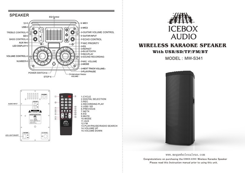Icebox Audio MW-S341 instruction manual