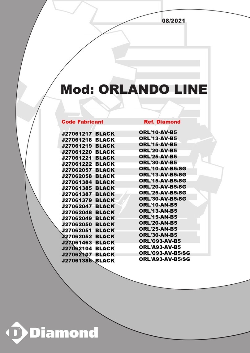 Diamond ORLANDO LINE installation guide