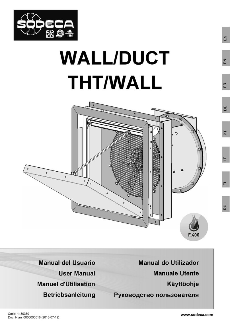 SODECA THT/WALL-40-2T-1 user manual