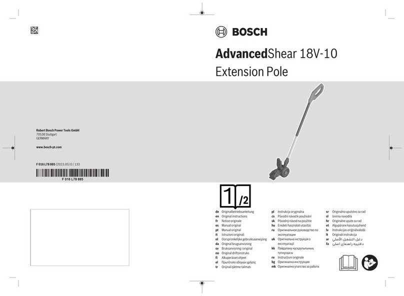 Bosch AdvancedShear 18V-10 Extension Pole User manual Bosch AdvancedShear 18V-10 Extension Pole User manual