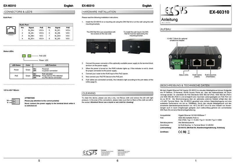 Exsys EX-60310 manual