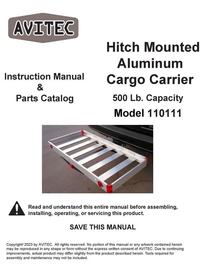 Avitec 110111 Instruction manual parts catalog