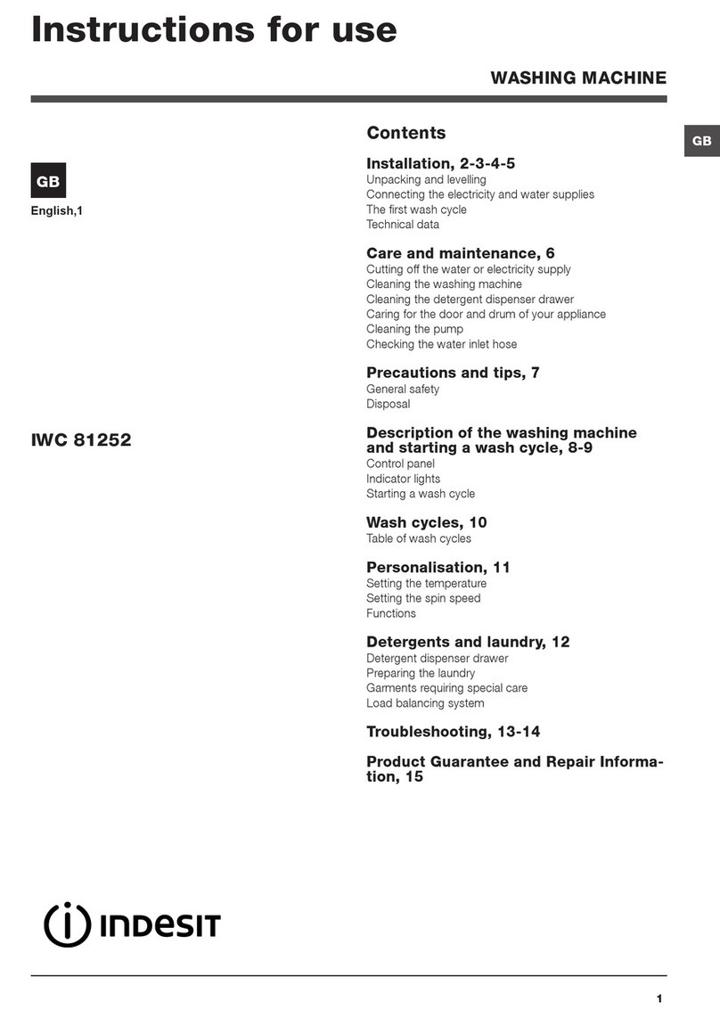 Indesit IWC 81252 Instructions for use