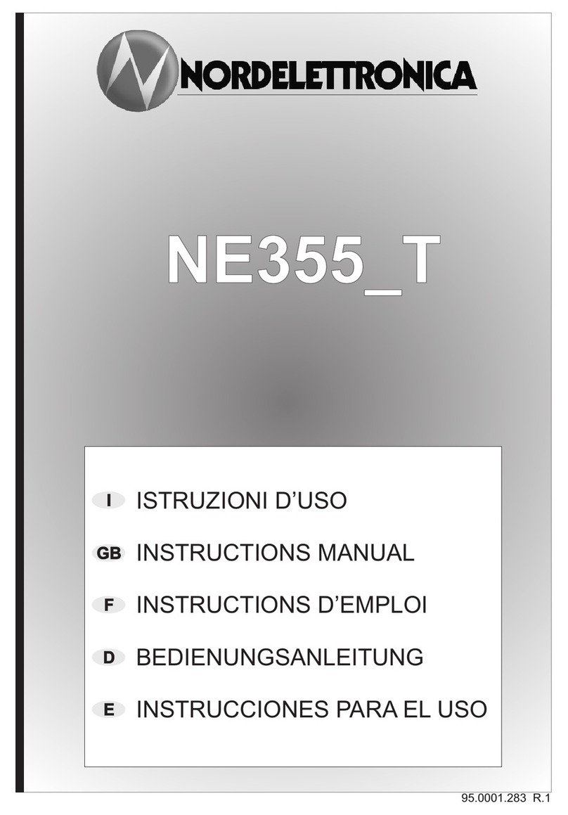 Nordelettronica NE355-T instruction manual Nordelettronica NE355-T instruction manual