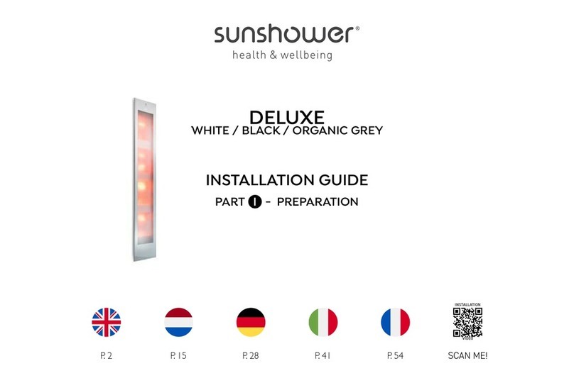 Sunshower DELUXE WHITE installation guide