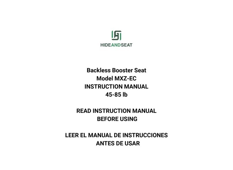 HIDE AND SEAT MXZ-EC instruction manual