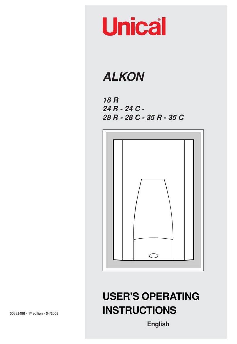 Unical ALKON C 24 User operating instructions