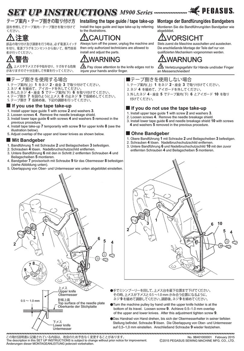 Pegasus M900 Setup instructions