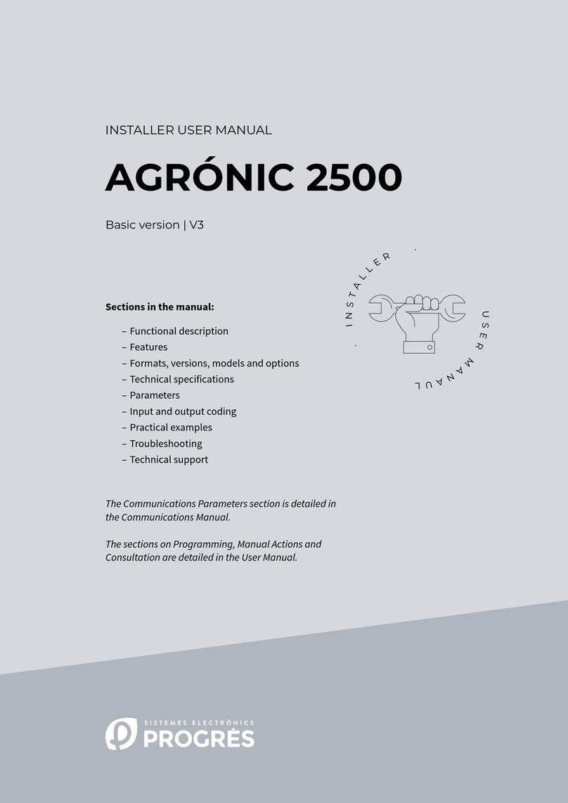 Progres AGRONIC 2500 User manual