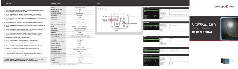 Concept Pro VCP7236-AHD user manual