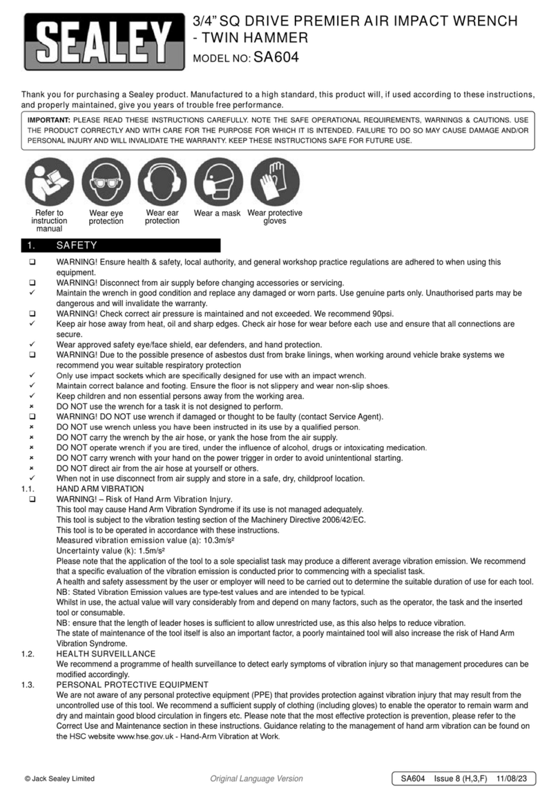Sealey SA604 User manual