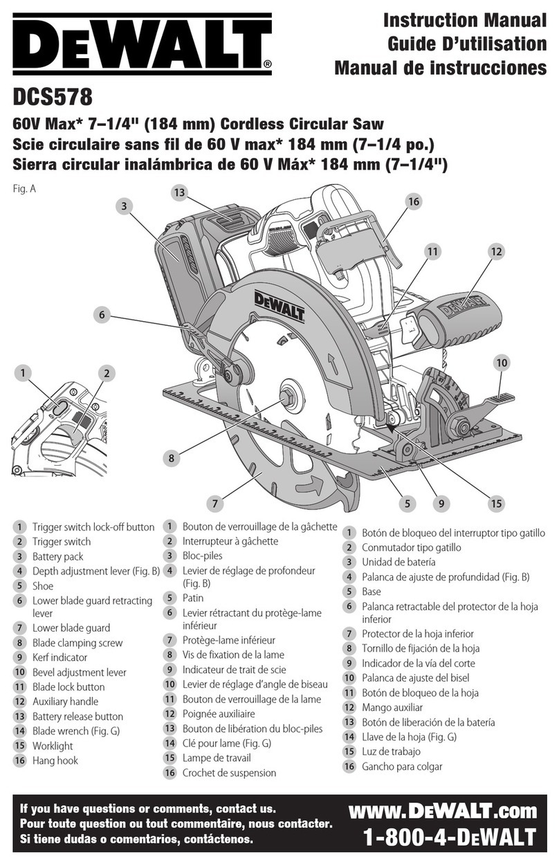DeWalt DCS578 instruction manual