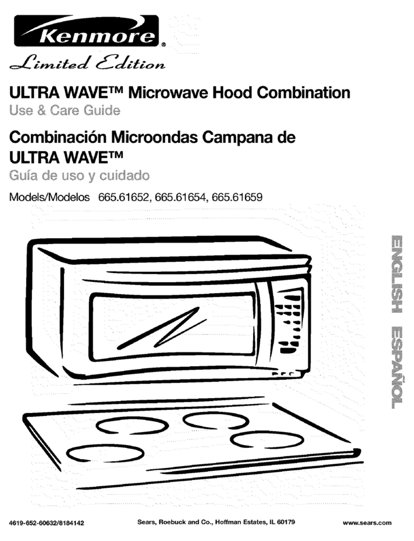 Kenmore ULTRA WAVE 665.61652 Use & care guide