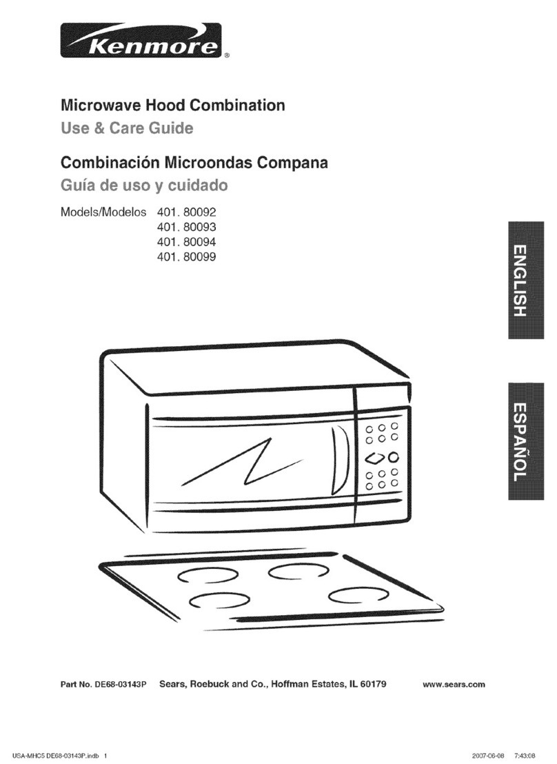 Kenmore 401.80092 Use & care guide