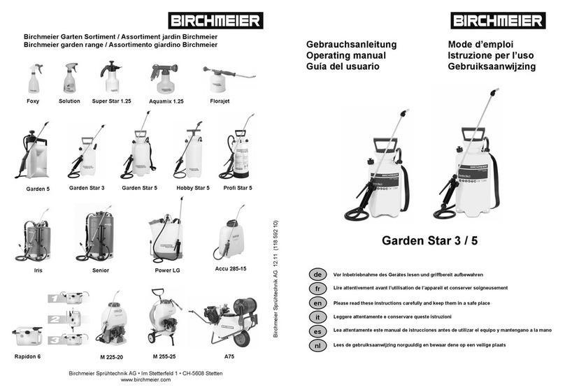 Birchmeier Garden Star 3 User manual