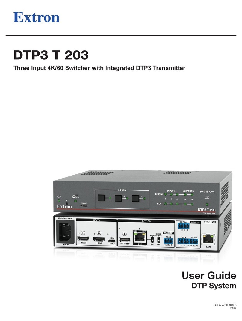 Extron electronics DTP3 T 203 user guide