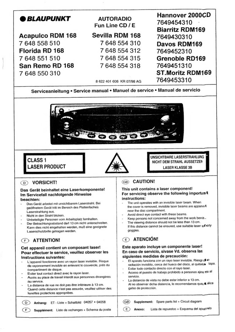 Blaupunkt ACAPULCO RDM 168 User manual