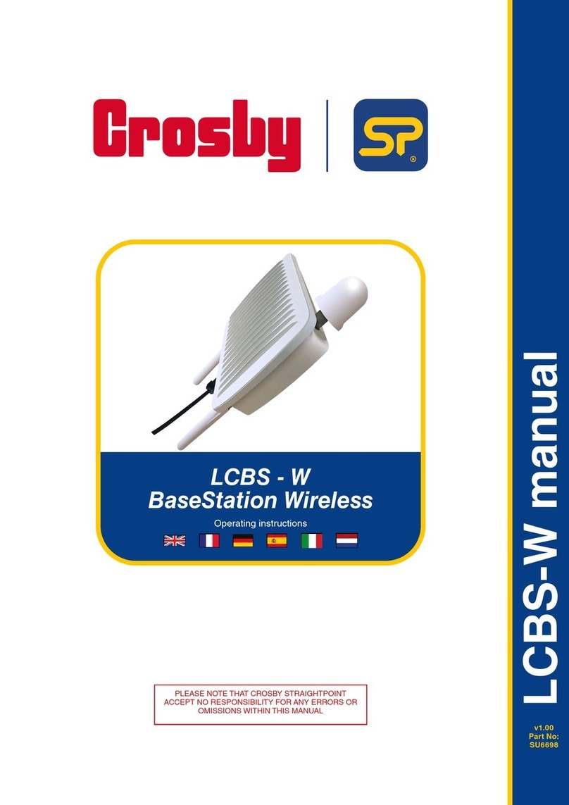 Crosby SP LCBS-W operating instructions