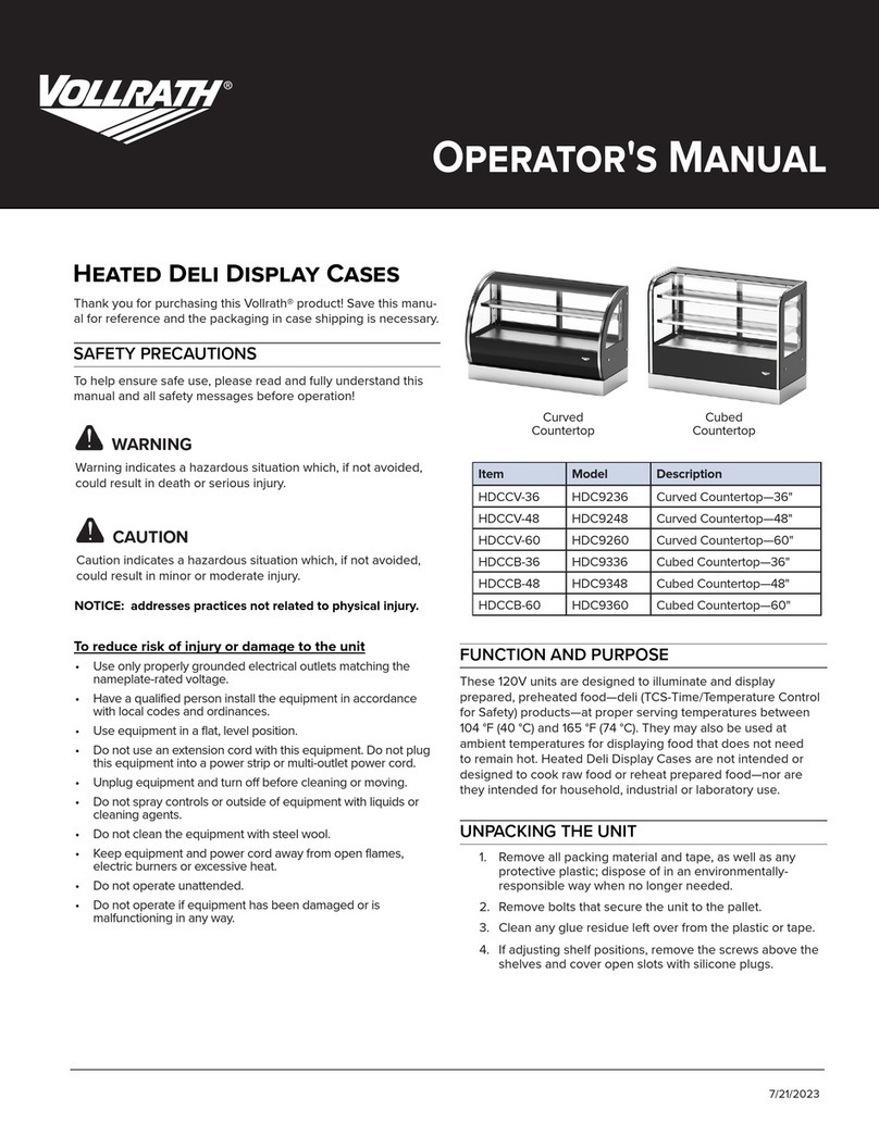 Vollrath HDC9236 User manual