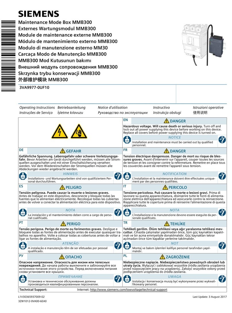 Siemens MMB300 User manual