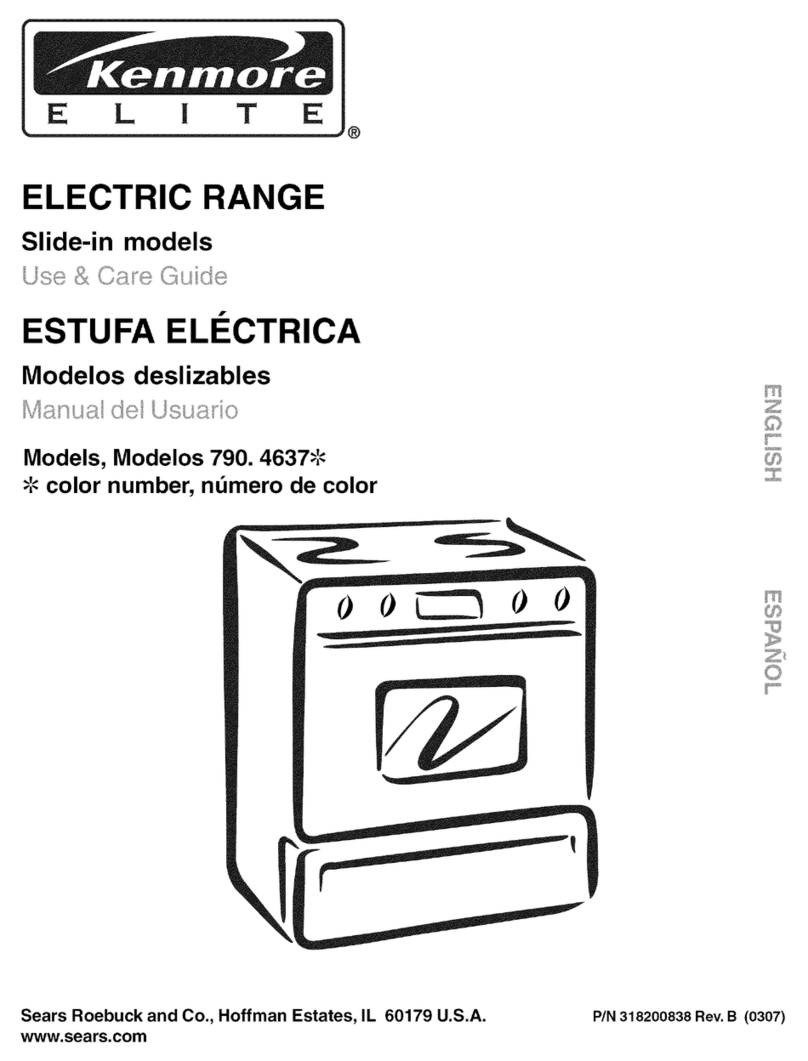 Kenmore ELITE 790.4637 Series Use & care guide