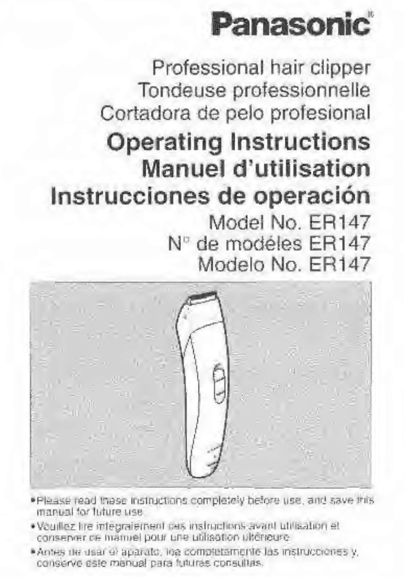Panasonic ER-147 User manual