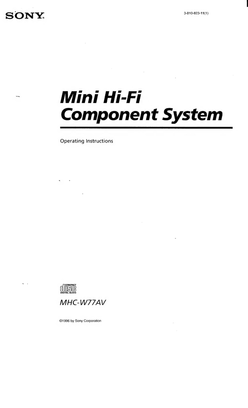 Sony MHC-W77AV User manual