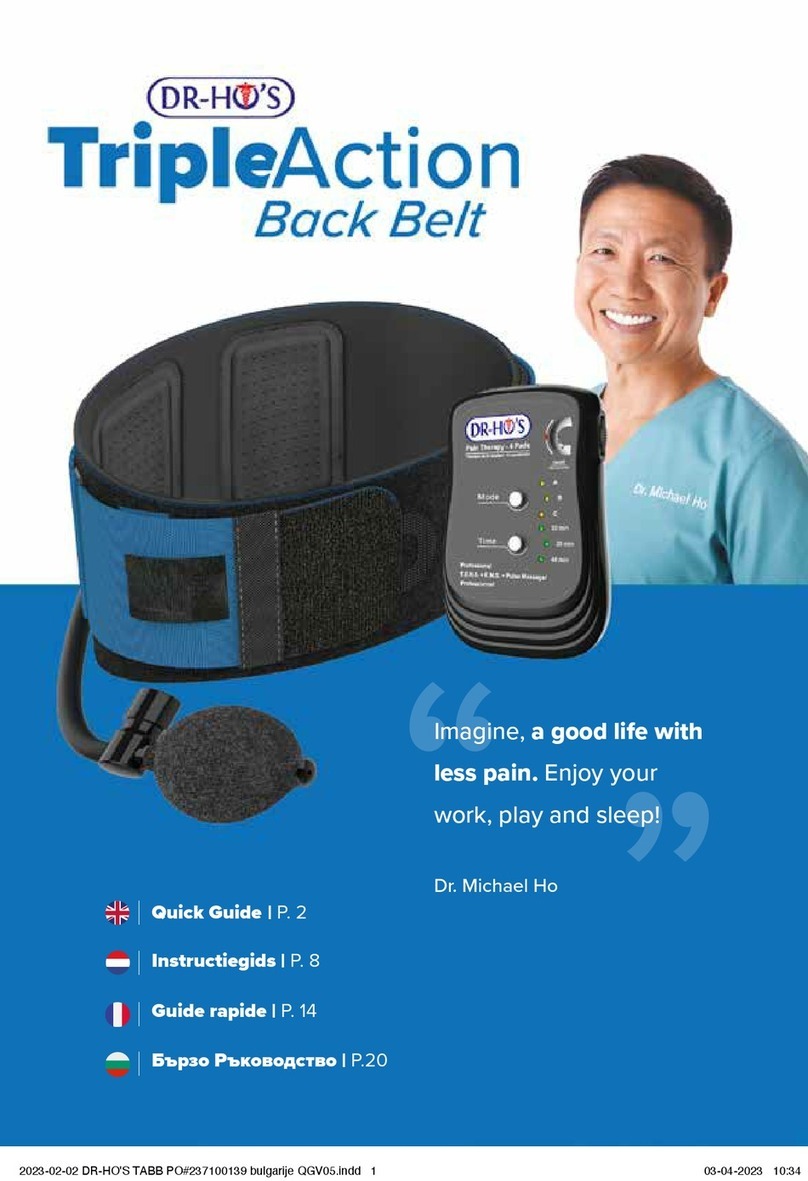 DR-HO'S Triple Action Back Belt quick guide