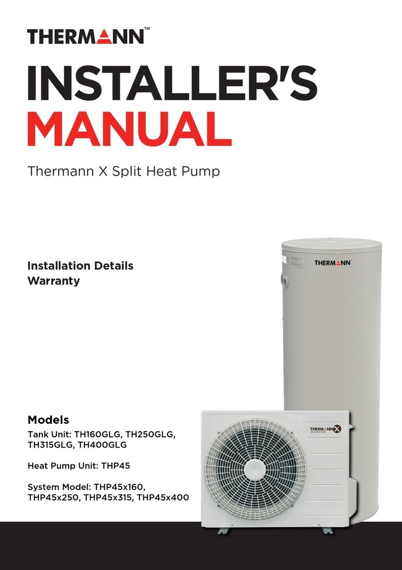 Thermann TH160GLG Installer manual