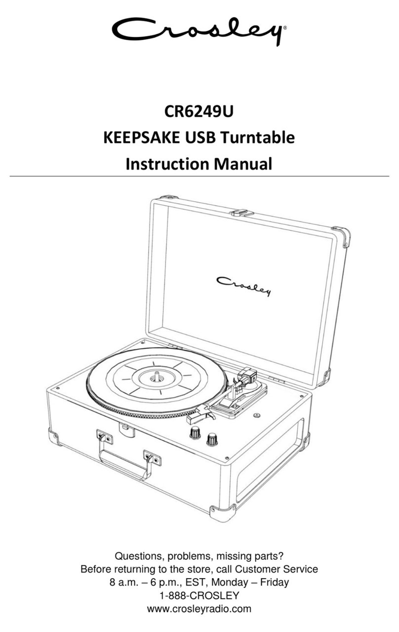Crosley CR6249U instruction manual