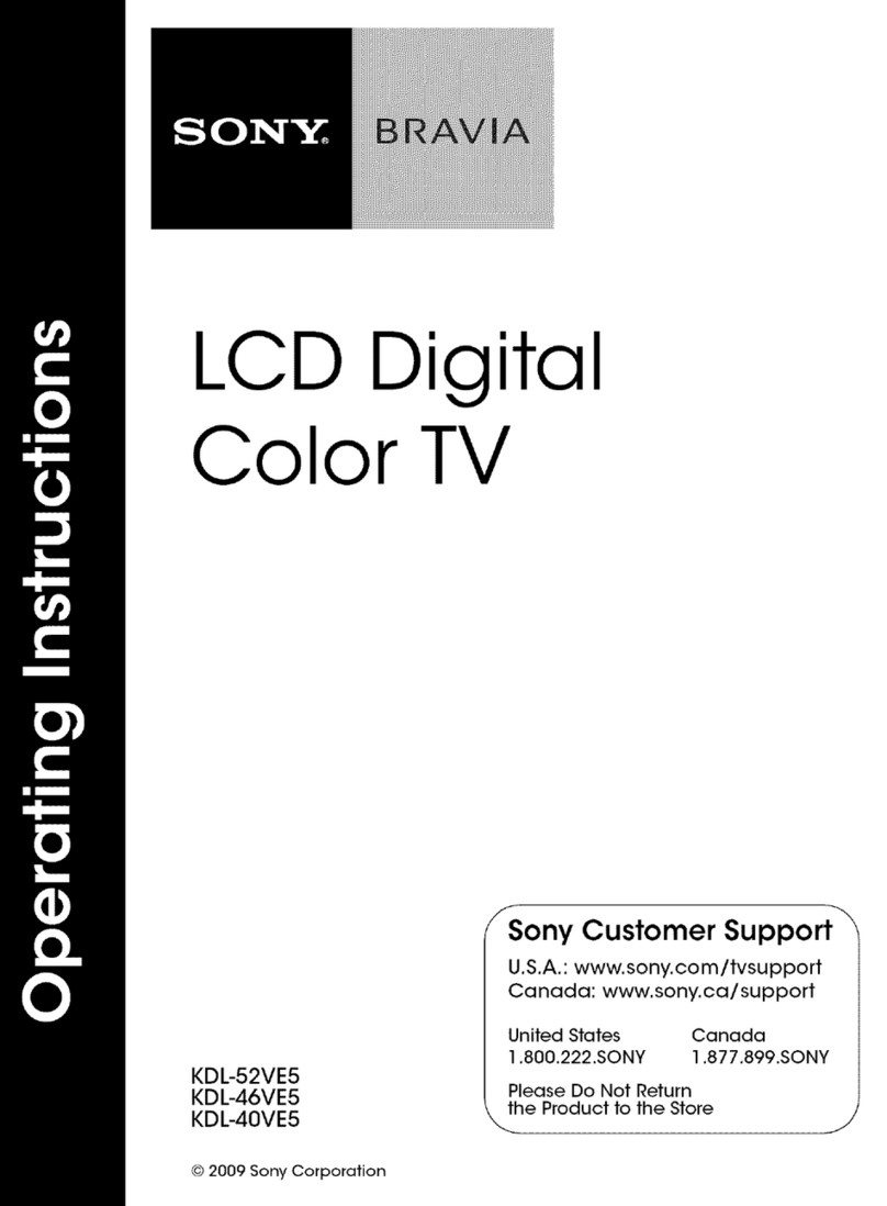 Sony Bravia KDL-52VE5 User manual