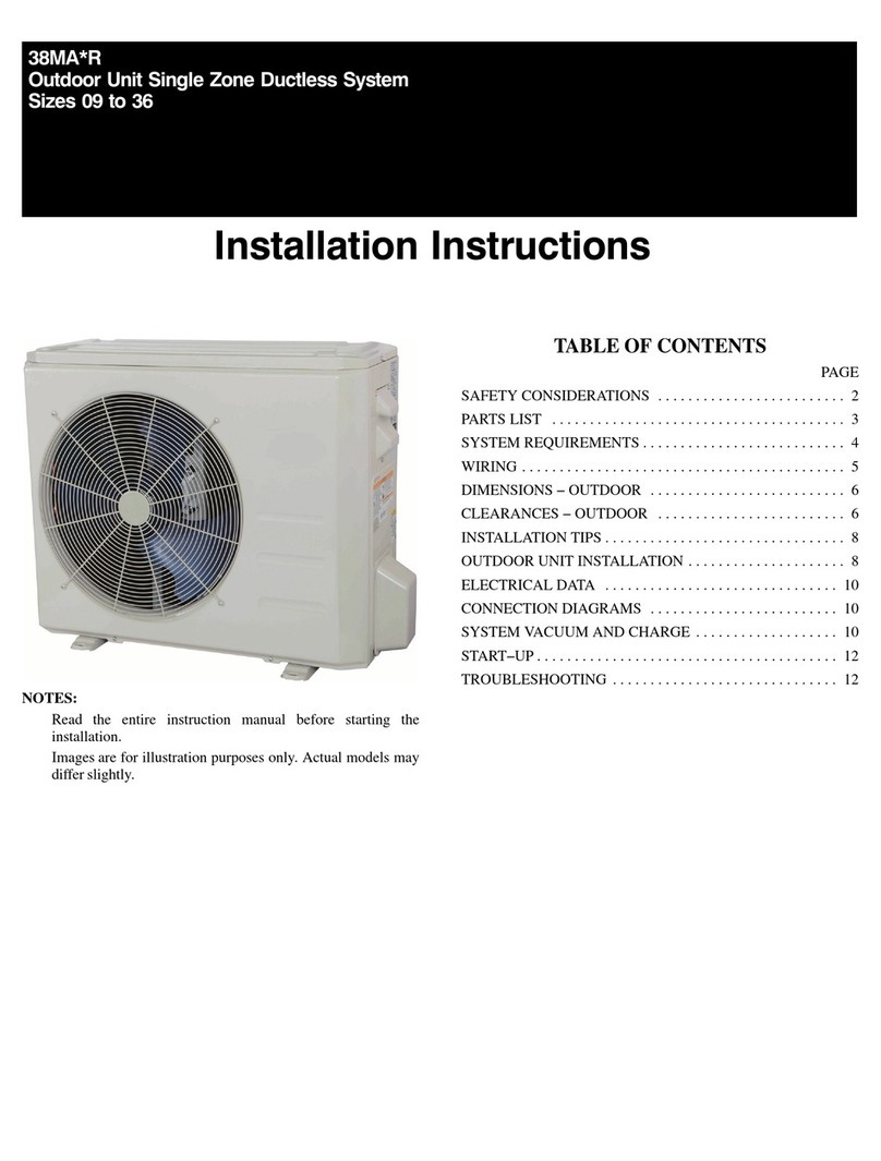 Carrier 38MAQB09R-1 User manual