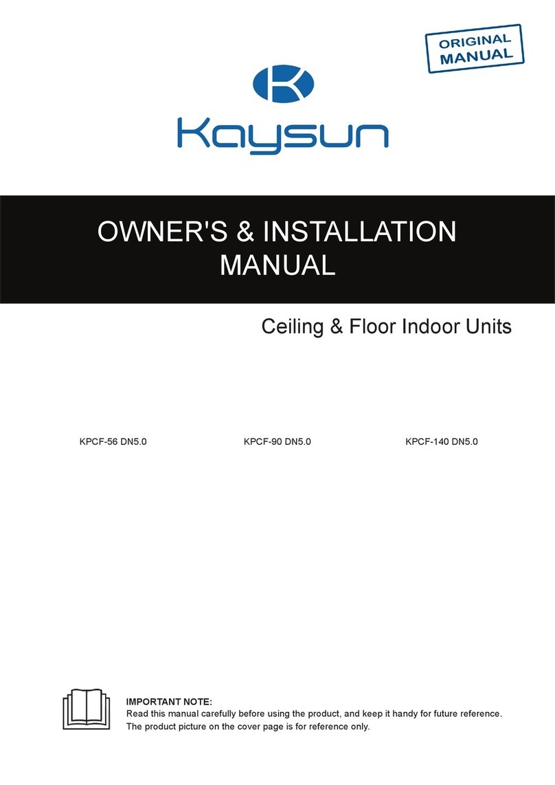 Kaysun KPCF-56 DN5.0 Quick start guide