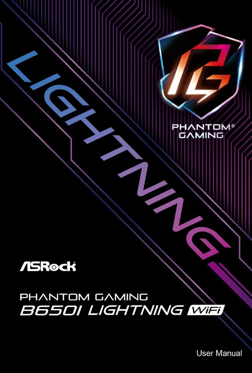 ASROCK PHANTOM GAMING B650I LIGHTNING WiFi user manual