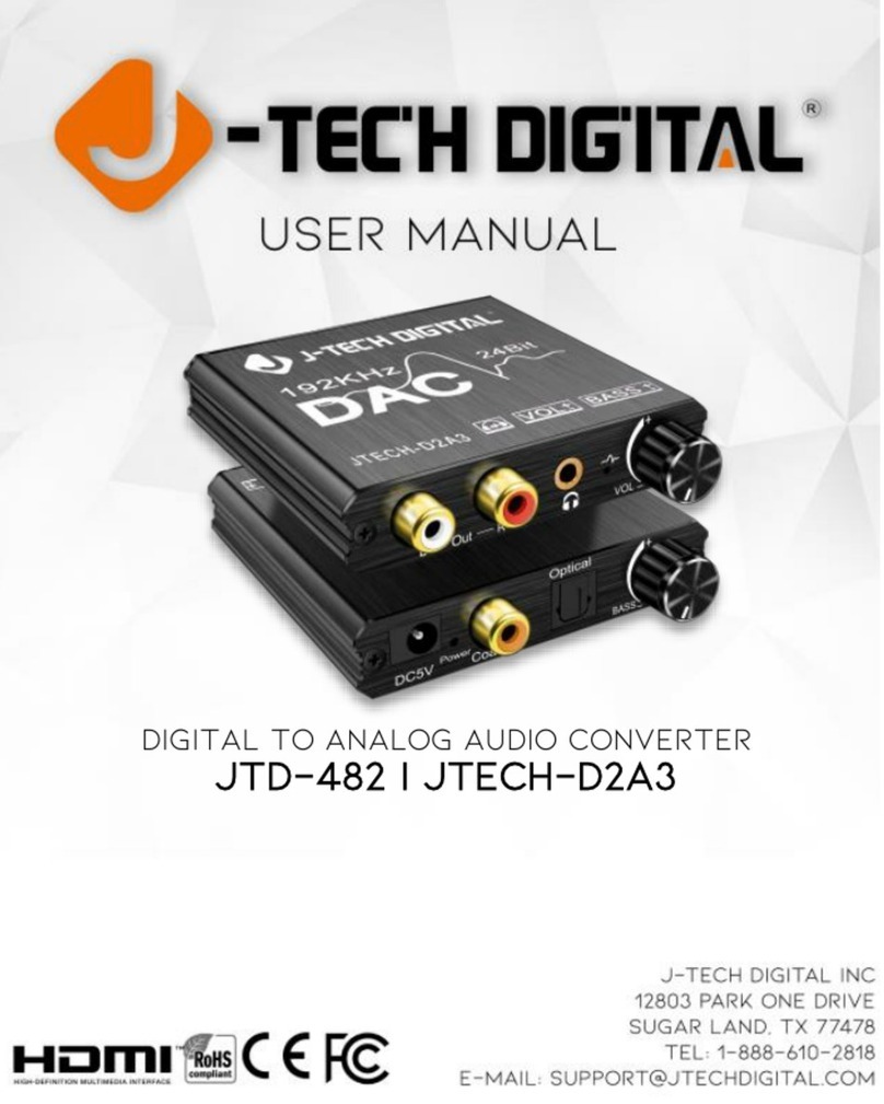 J-Tech Digital JTD-482 user manual