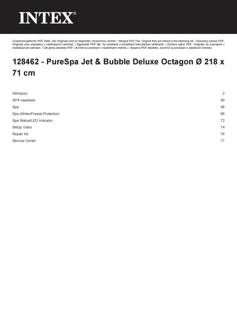 Intex PureSpa Jet & Bubble Deluxe Octagon User manual
