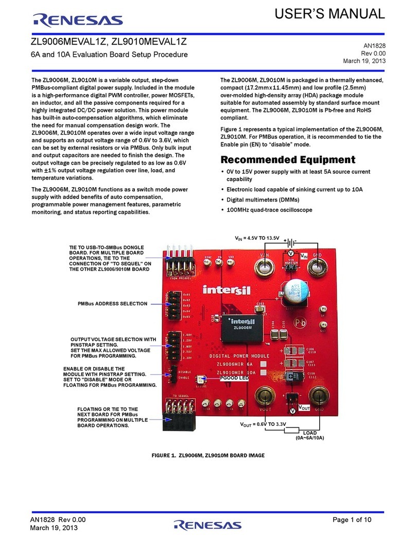 Renesas ZL9006MEVAL1Z user manual