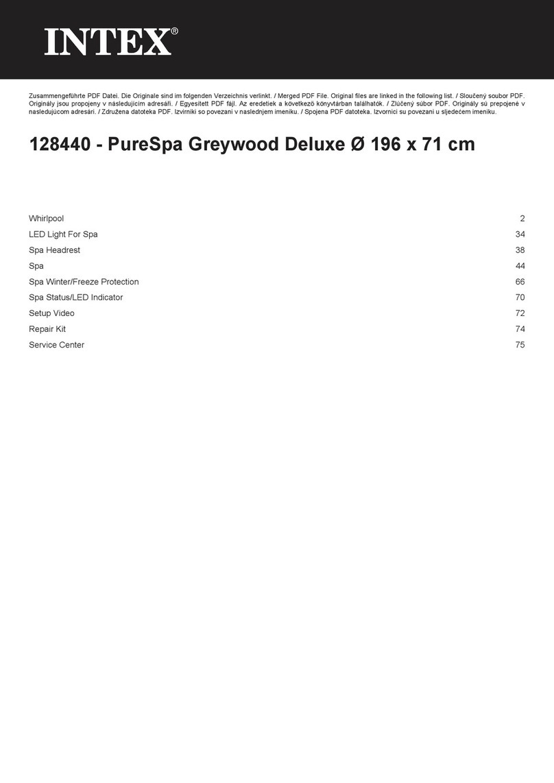 Intex PureSpa Greywood Deluxe User manual
