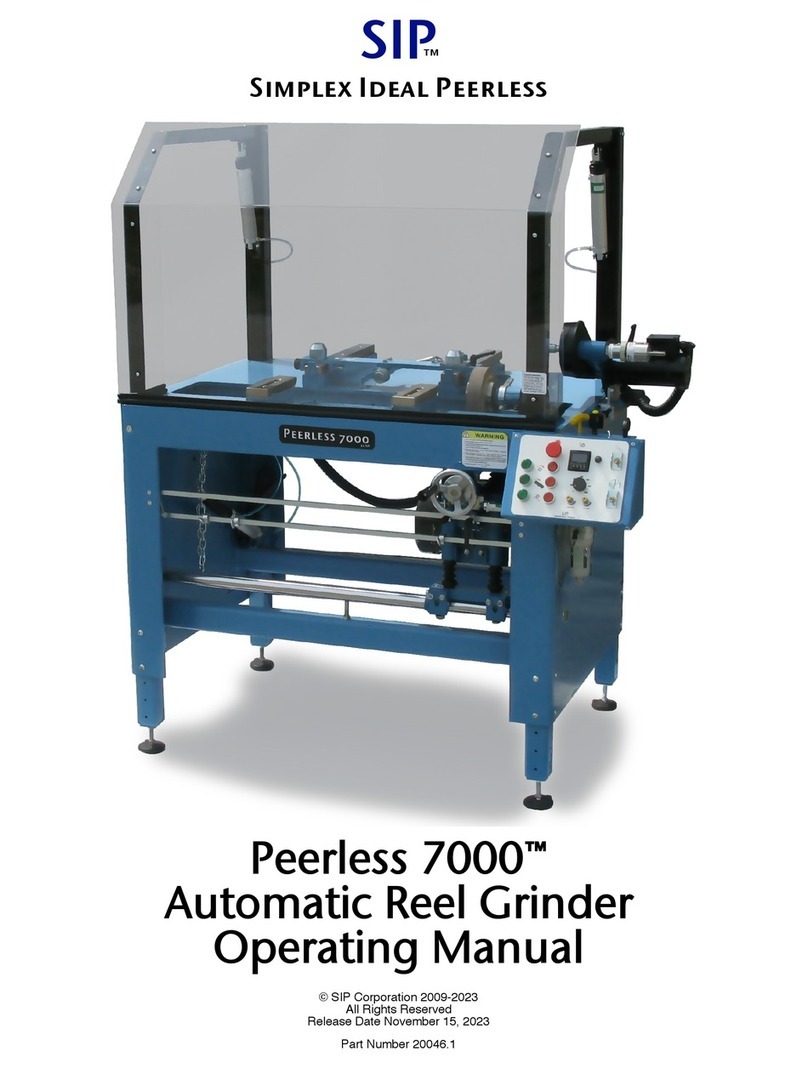 SIP Peerless 7000 operating manual