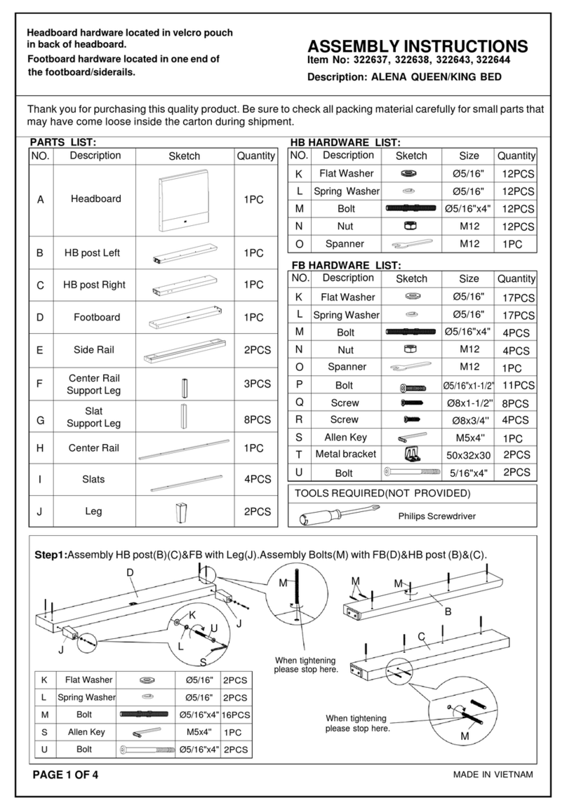 Living Spaces ALENA 322637 User manual Living Spaces ALENA 322637 User manual
