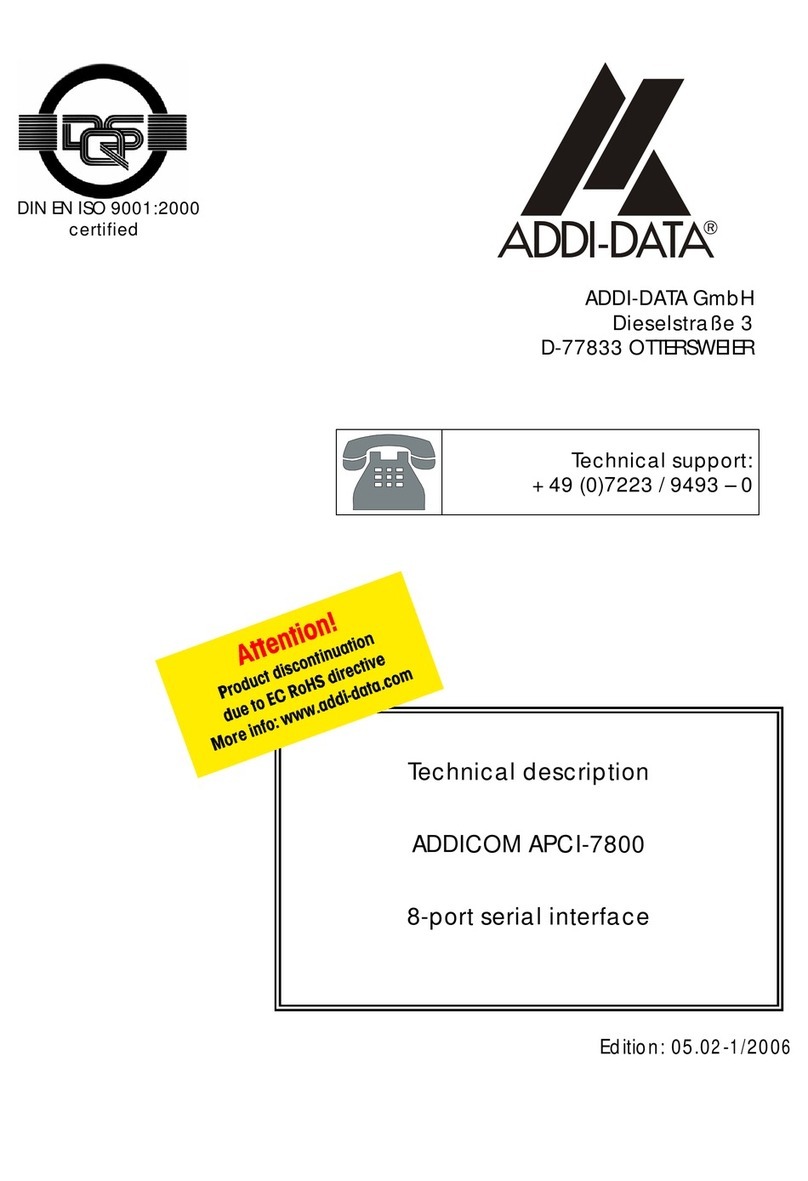 Addi-Data ADDICOM APCI-7800 Technical description
