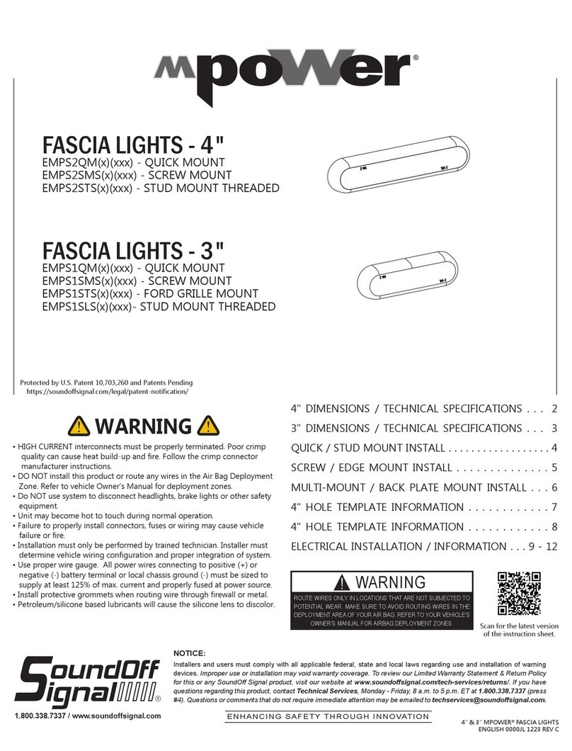 Soundoff Signal MPOWER EMPS2QM Series manual
