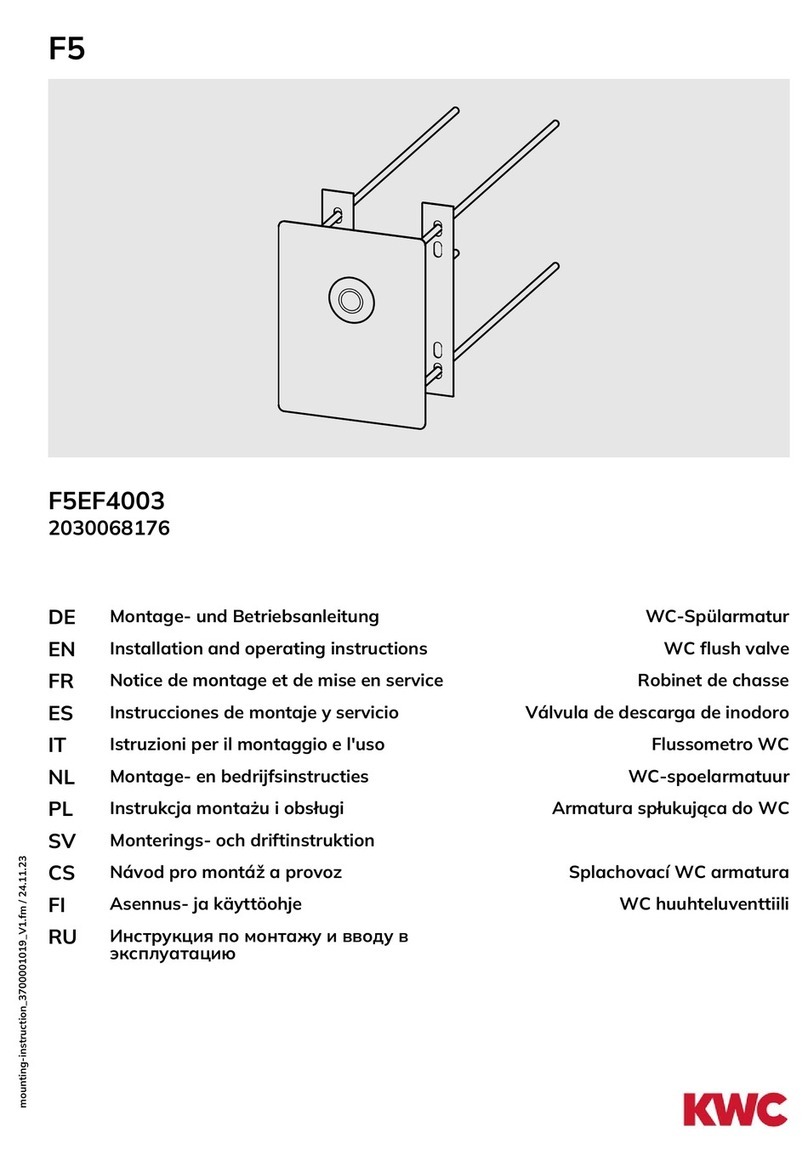 KWC F5EF4003 Installation and operating instructions