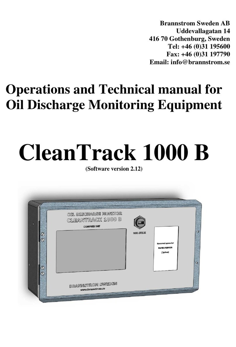 BRANNSTROM CleanTrack 1000 B Operation and technical manual