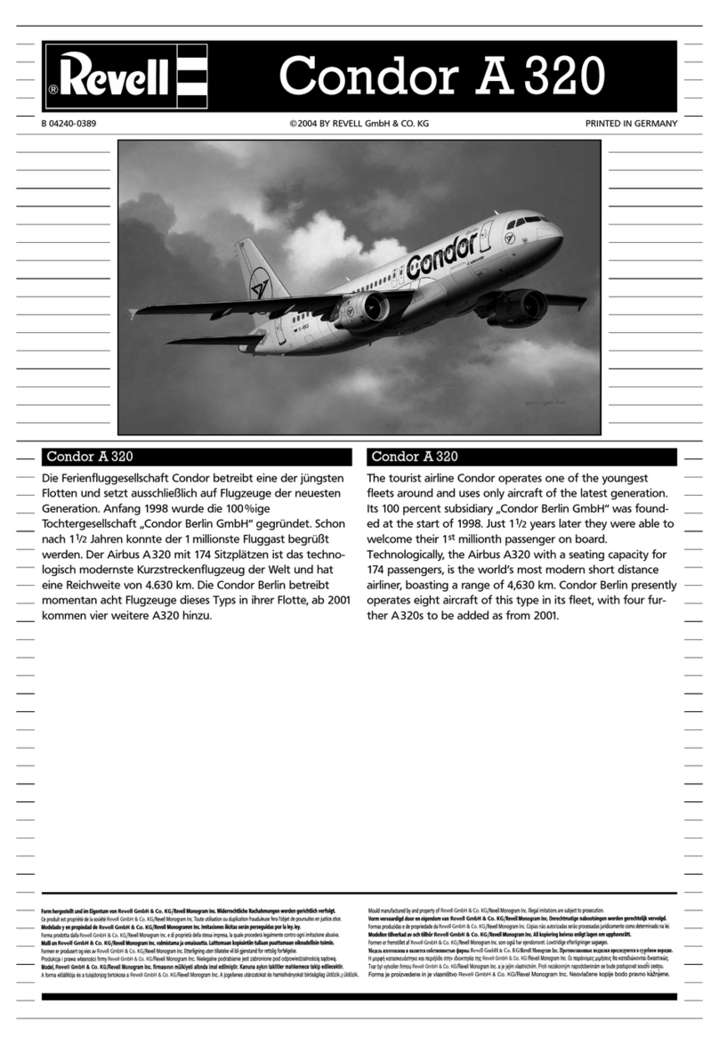 REVELL Condor A 320 User manual