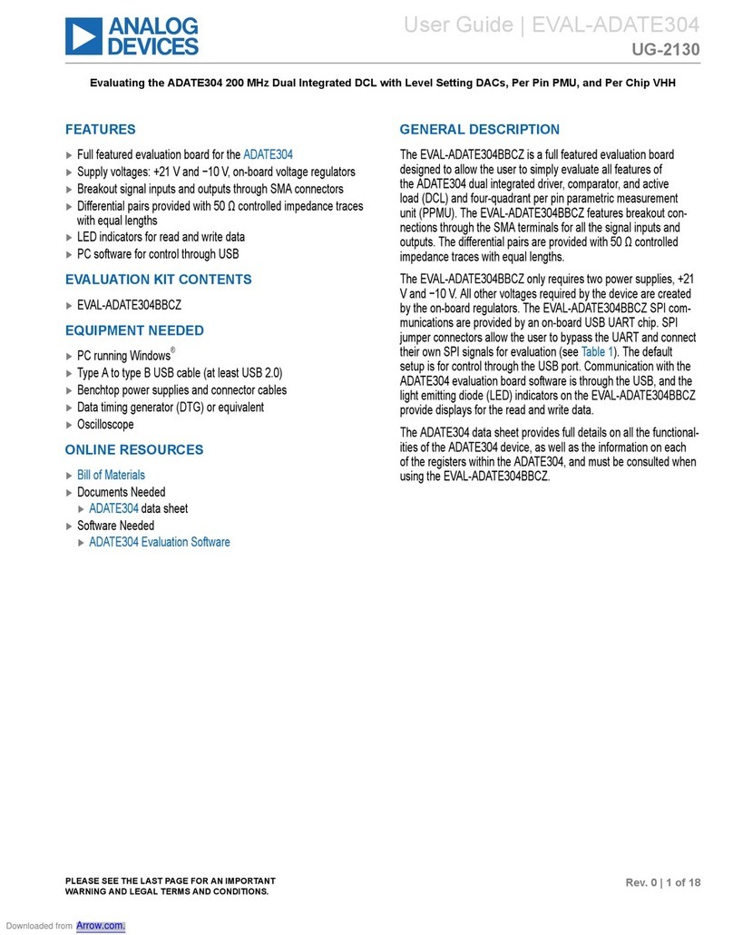 Analog Devices EVAL-ADATE304 User manual