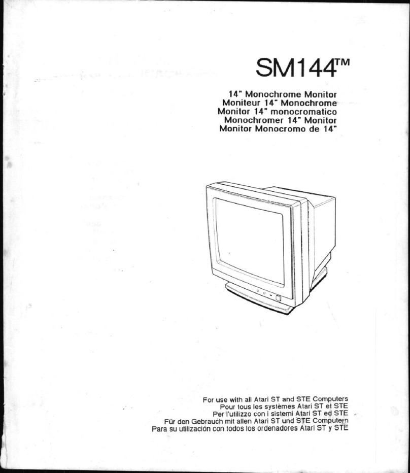 Atari SM144 User manual