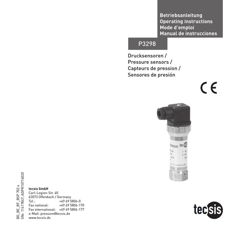 Tecsis P3298 operating instructions