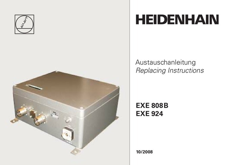 HEIDENHAIN EXE 808B Replacing Instructions